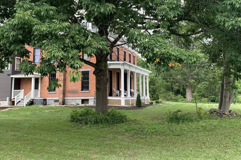 Side yard of The Brill House