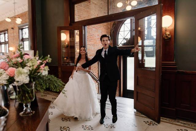 Library Bride & Groom Intro