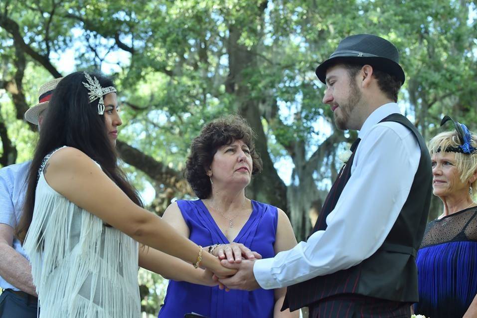 A 1920s themed wedding in City Park for Katy & Christian.