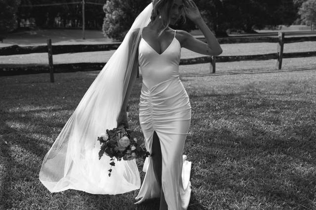 Bella Wedding Dress  Silk Bridal Gown – Grace Loves Lace CA