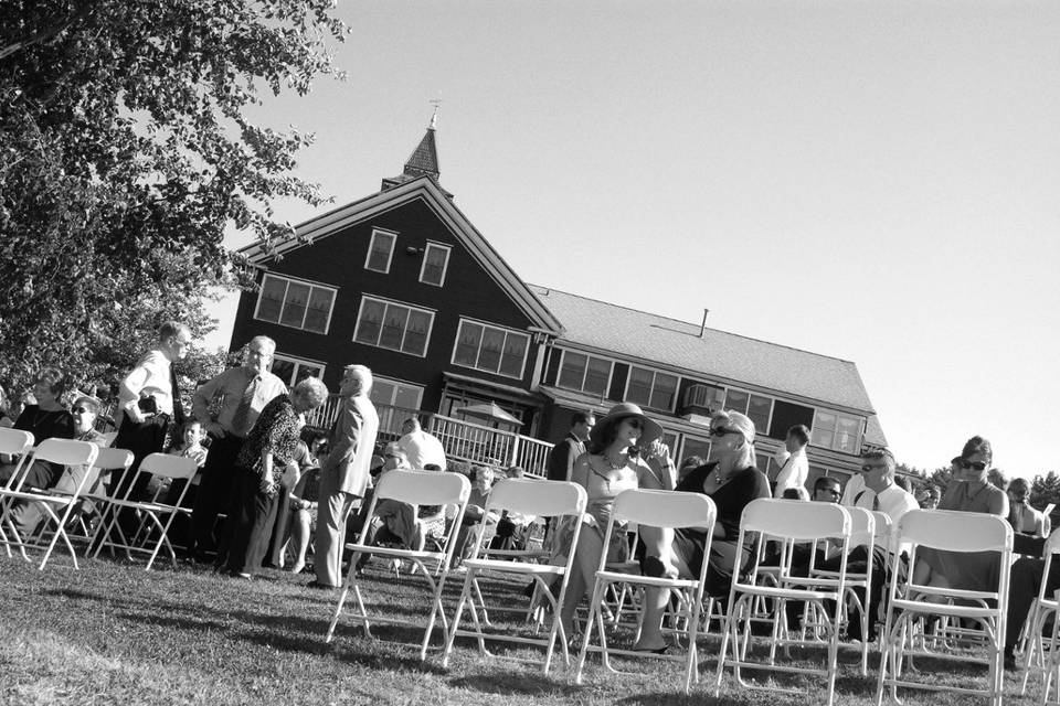 Wedding ceremony setting