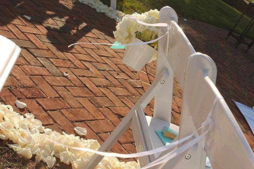 Wedding chair decor