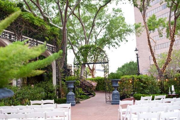 Wedding ceremony area