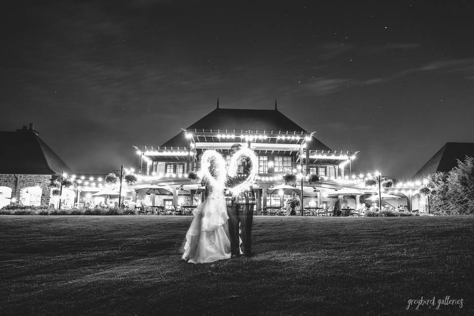 Couple with sparkler