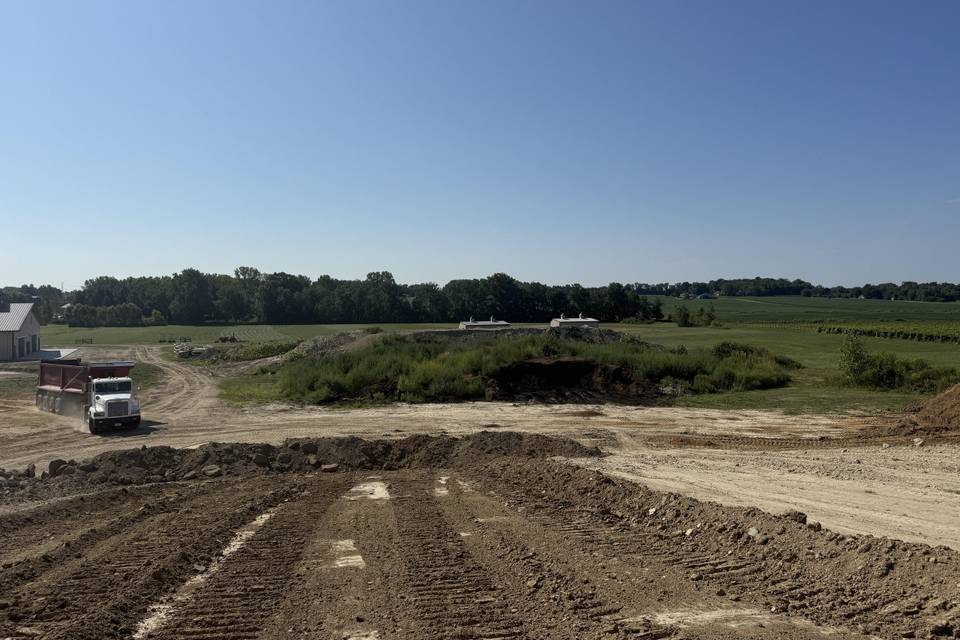 View of future outdoor site.