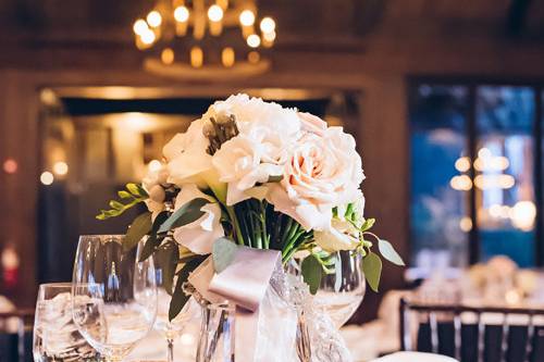 Silver Sequin TableclothPhoto by Crystal Stokes Photography