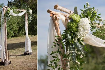 Birch Arch with DrapingPhoto by Heather Brulez Photography