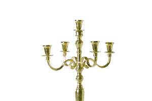 Gold Tone Medium CandelabraCheck out our website for our complete inventory, with prices!