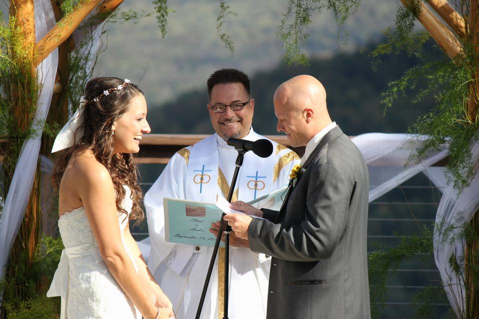 Vows of the groom