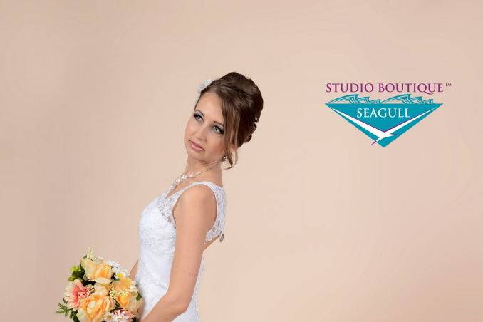 Gorgeous Bridal Gowns, Veils & Bridal Accessories at Seagull Studio Boutique 80 W. Dundee Rd., Buffalo Grove, IL 60089 P. (847) 238-2818