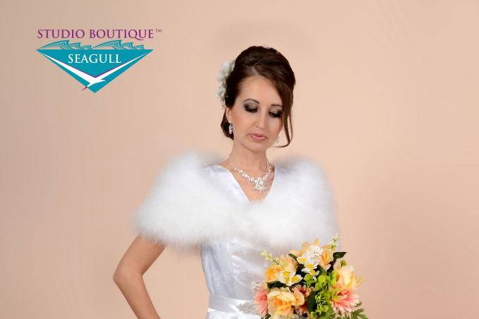 Gorgeous Retro Style Bridal Gown, Veils & Bridal Accessories at Seagull Studio Boutique 80 W. Dundee Rd., Buffalo Grove, IL 60089 P. (847) 238-2818