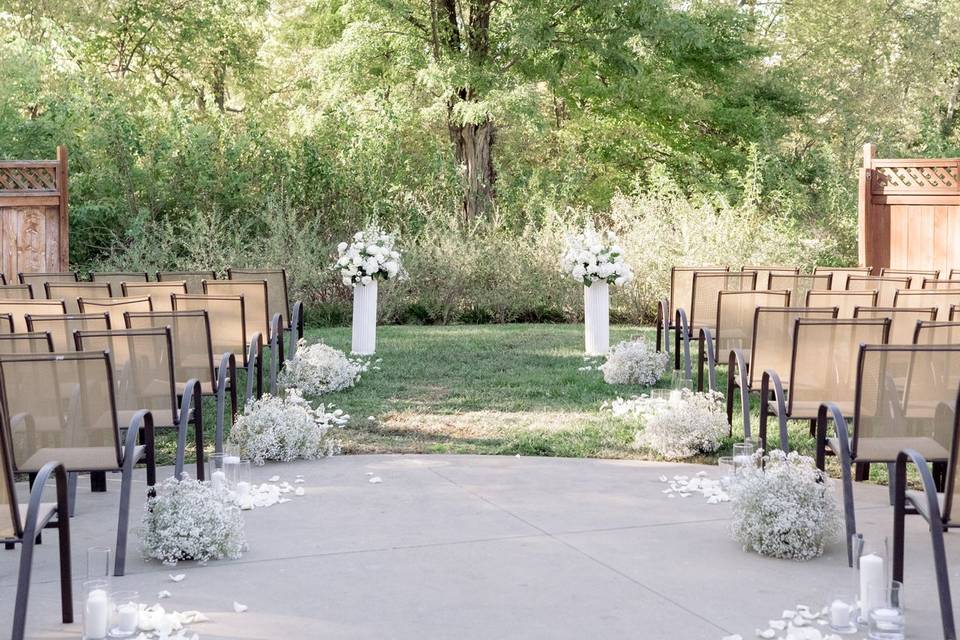 Ceremony on Patio