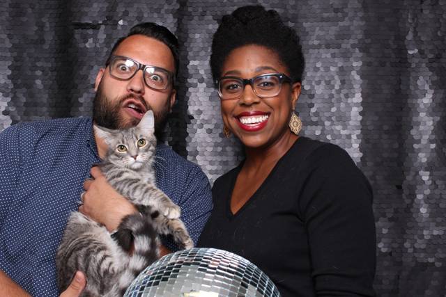 Guests with a cat