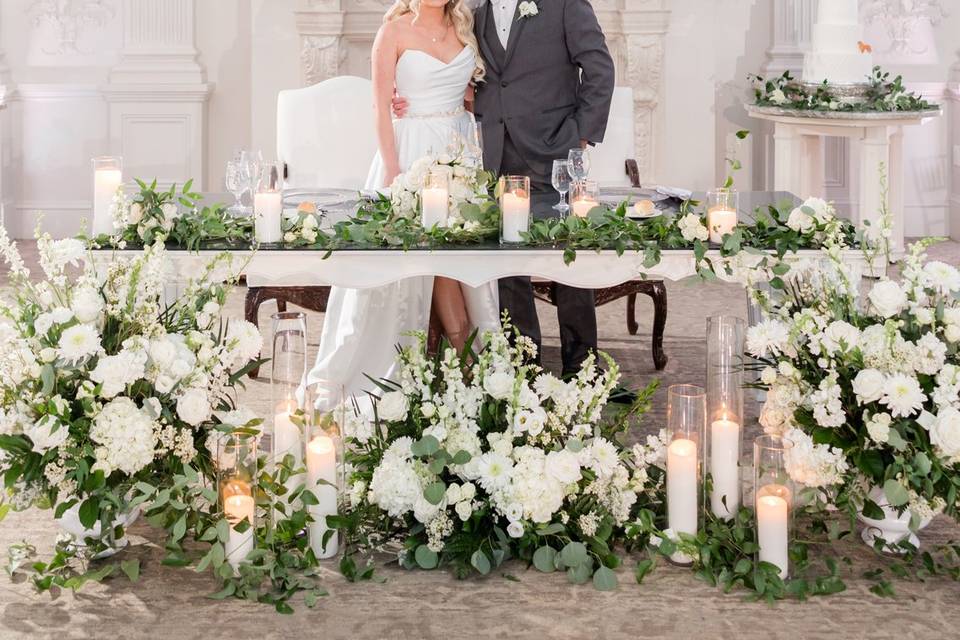 Ballroom fireplace