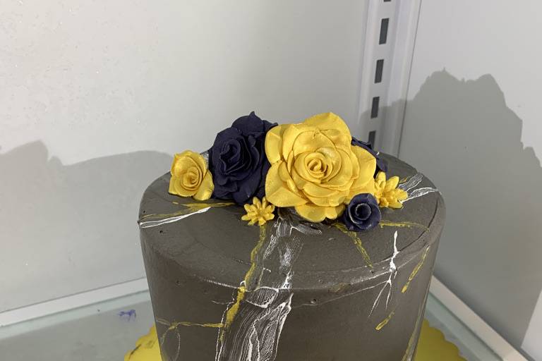 Custom floral cake