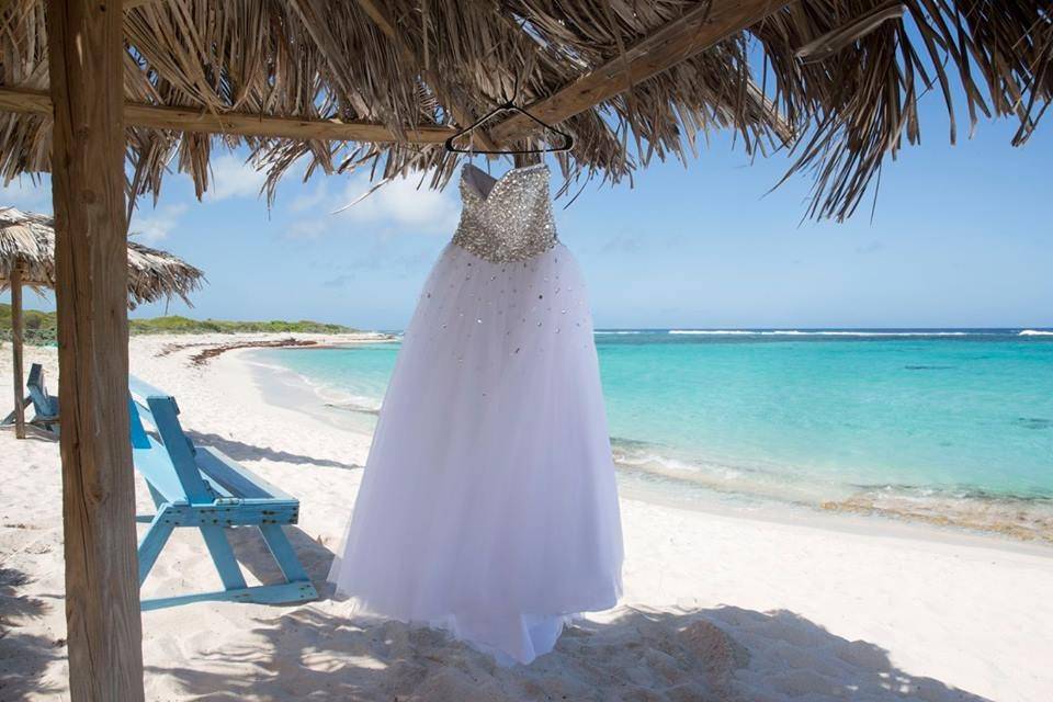 Dress on the beach