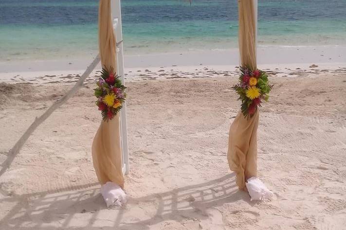 Tropical Wedding Arch