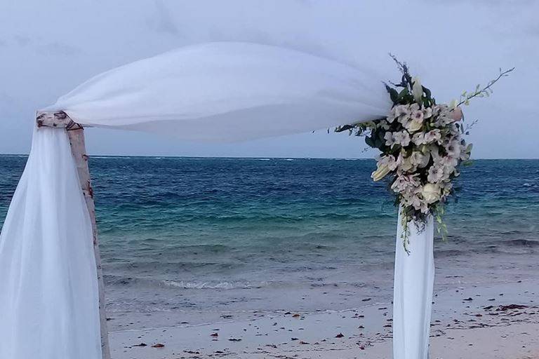 White Wedding Arch