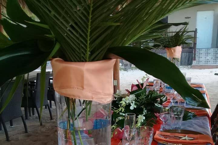 Tropical Wedding Reception