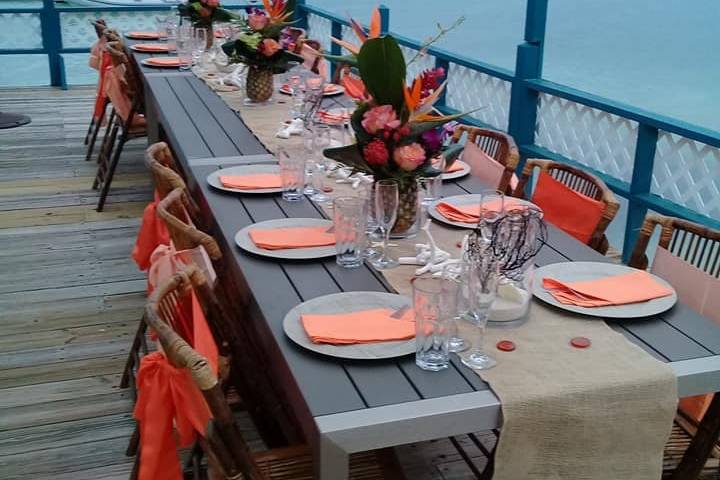 Tropical Rehearsal Dinner