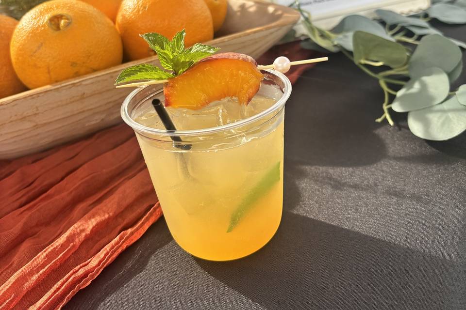Peach Mint Fizz