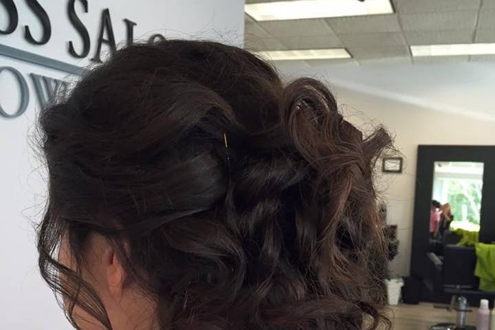 Twisted hair updo