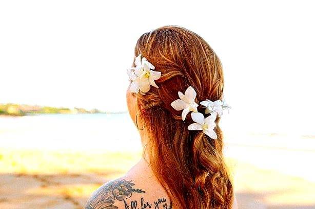 Maui sunset bride