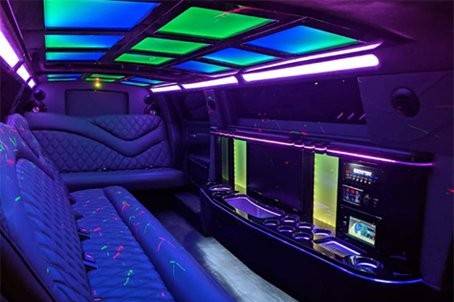 Interior of Chrysler 300 Limo