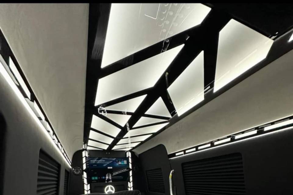 Mercedes Sprinter Limo inside