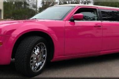 Pink limousine