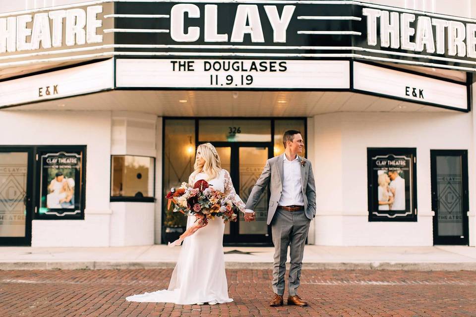 Clay Theatre Wedding