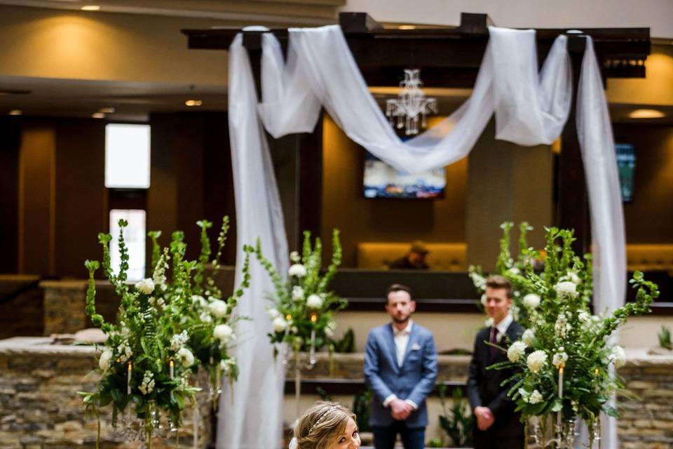 Sky Lit Atrium Ceremony