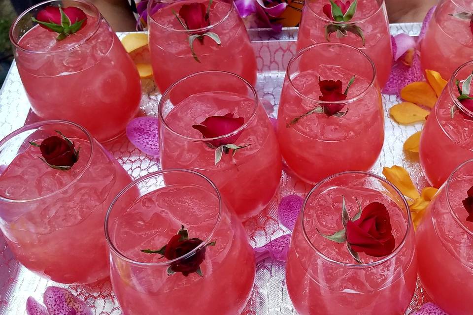 Pink refreshments