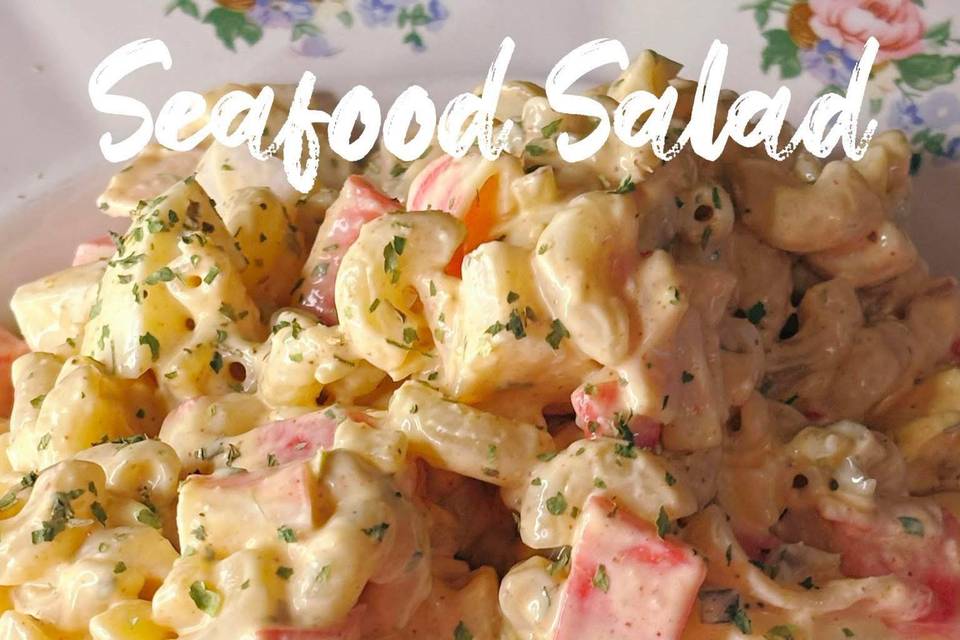 A delightful seafood salad.