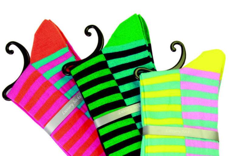 David Tutera Striped Colored Socks