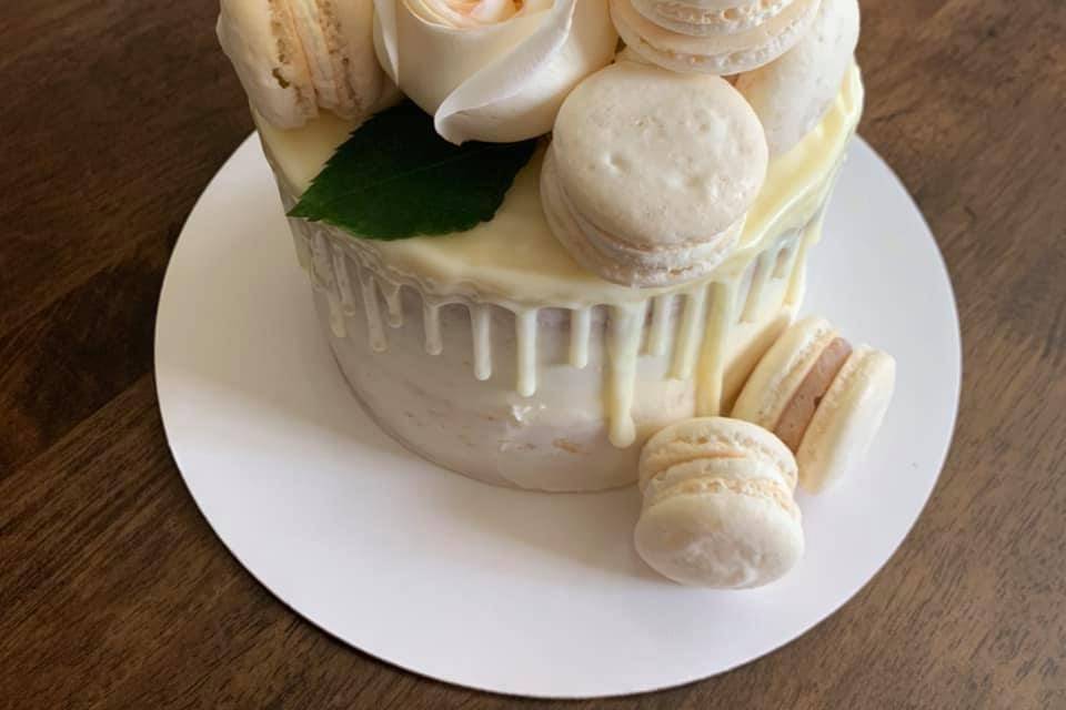 All While Elopement Cake