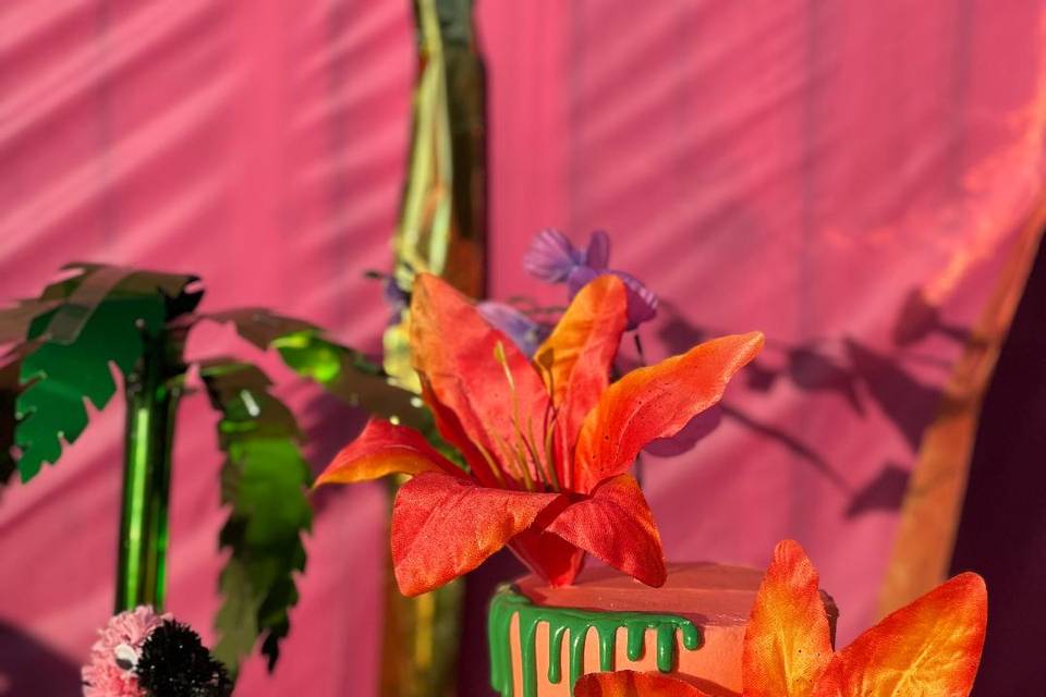 Tropical Wedding Cake