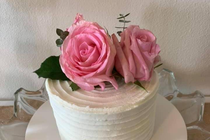 Simple Engagement Cake