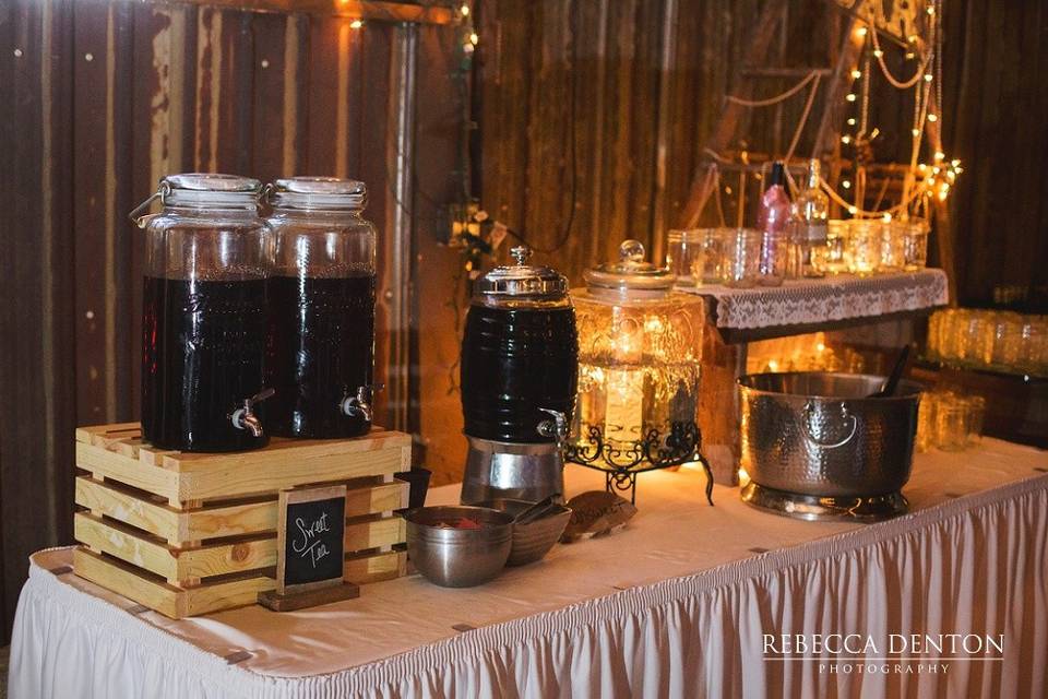 Rustic drink station
