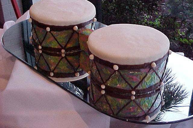Traditional African marriage drums