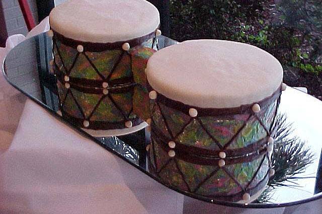 Traditional African marriage drums