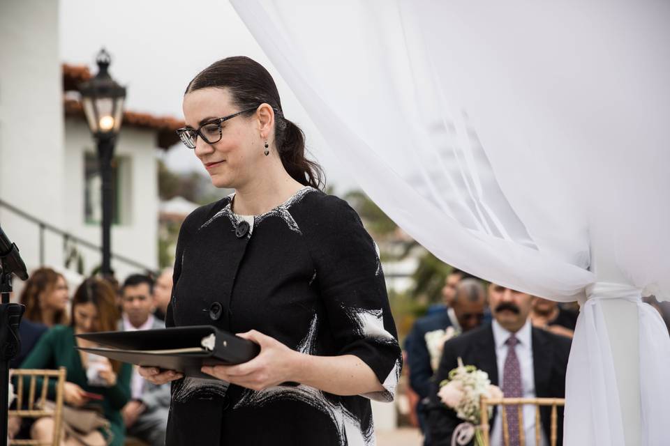 Ceremony officiant - Photo by D. Park Photography