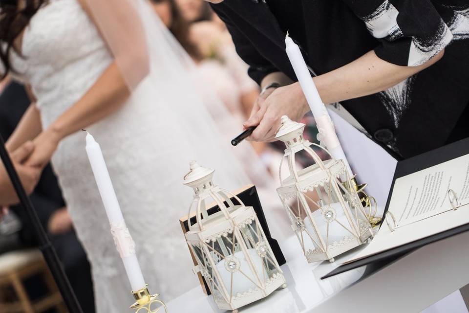 Signing paperwork - Photo by D. Park Photography