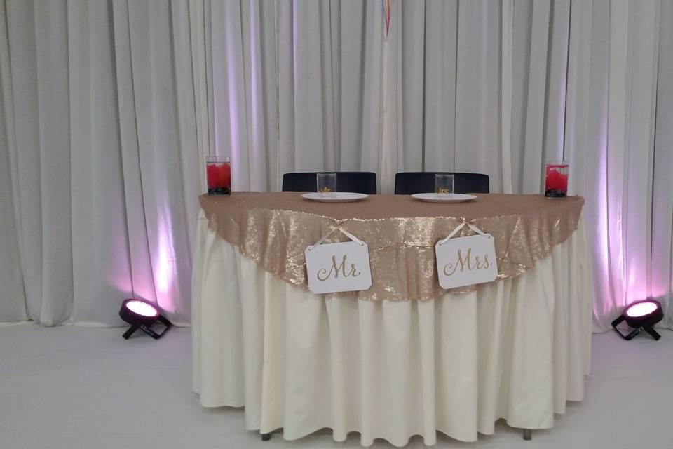 Sweetheart table