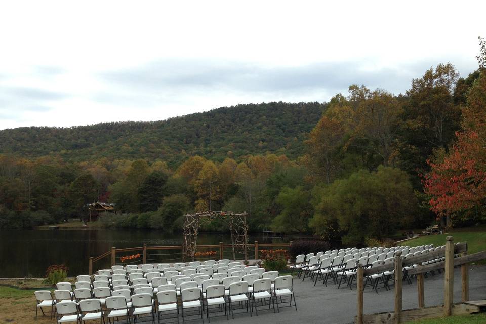 Chairs set up