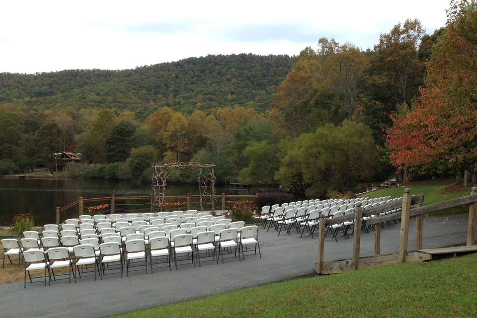 Chairs set up