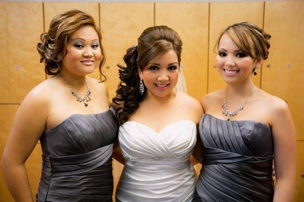 Bride and friends