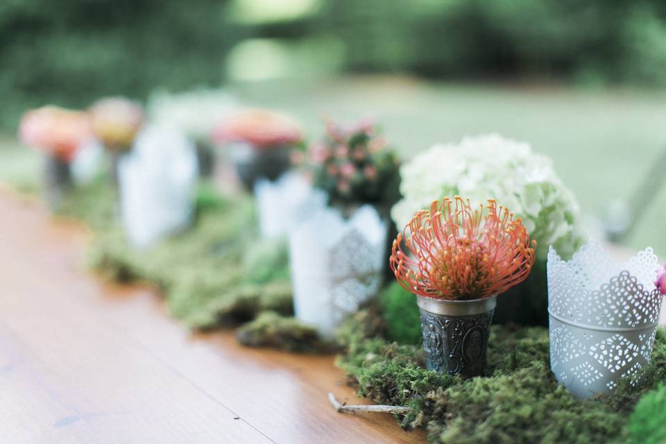 Floral table decor