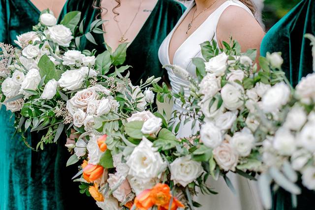 Orange and Emerald Wedding