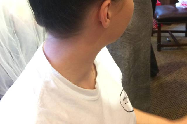 Sleek braided bun
